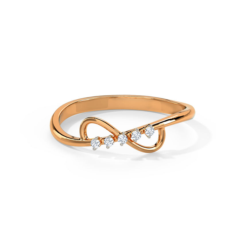 Gleaming Infinity Diamond Ring