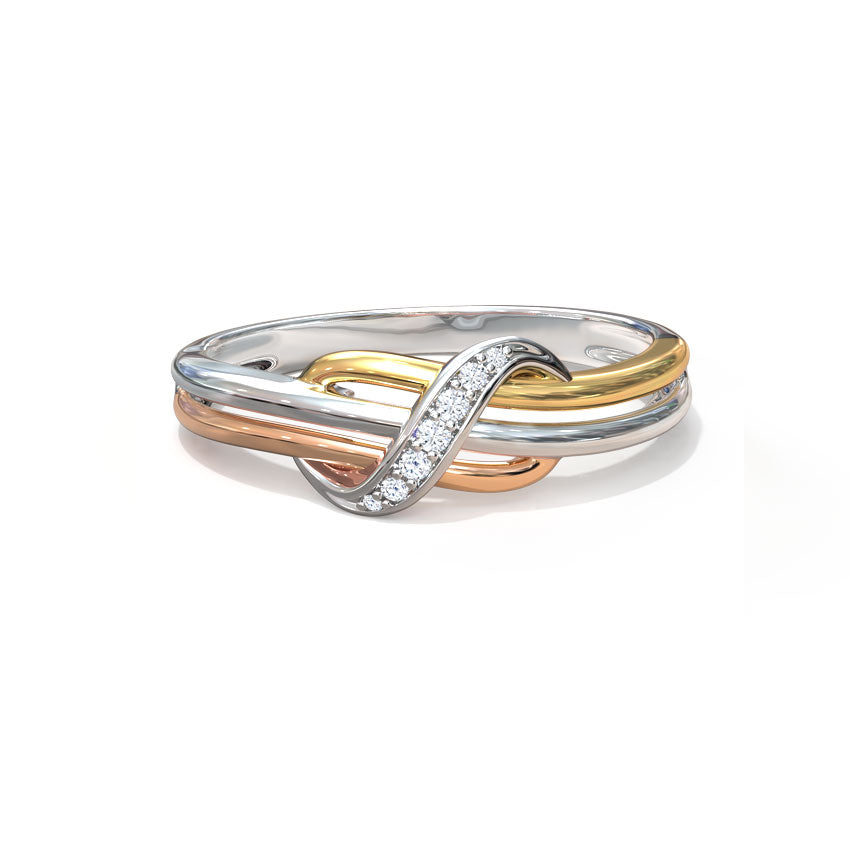Nova Twist Infinity Diamond Ring