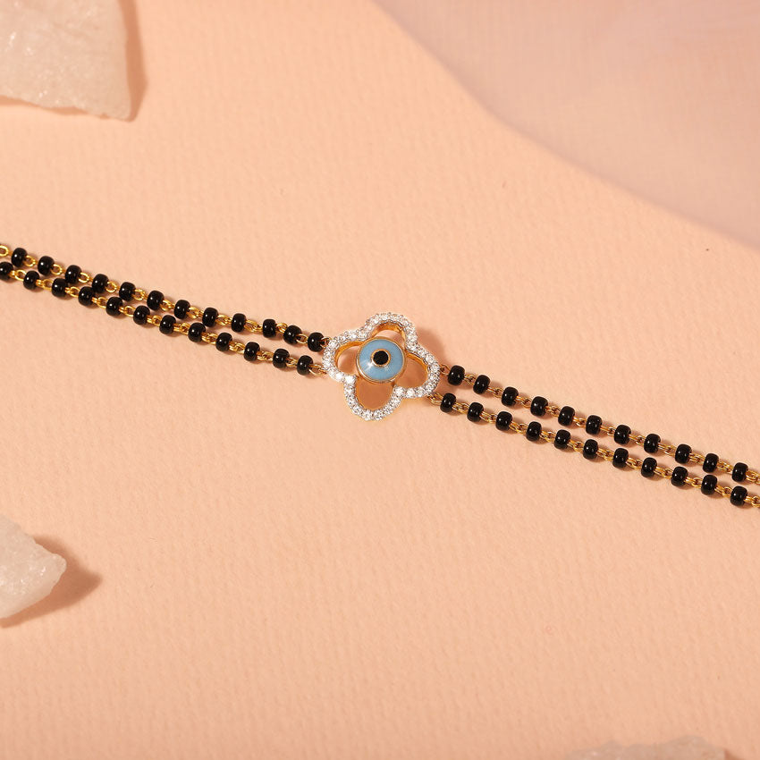 Leena Evil Eye Diamond Mangalsutra Bracelet