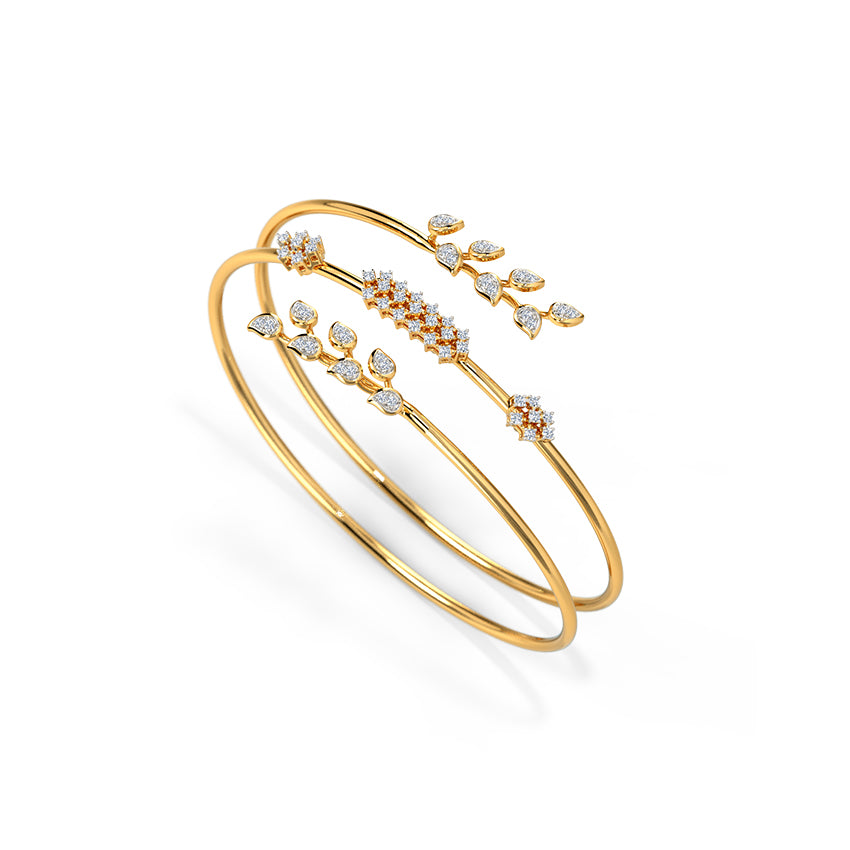 Alisha Floral Spiral Diamond Bracelet