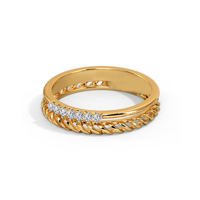 In Line Diamond Band