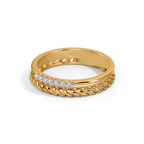 In Line Diamond Band