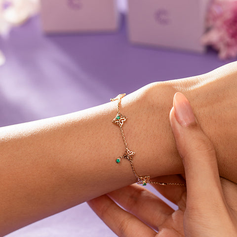 Nitara Cutout Gemstone Bracelet