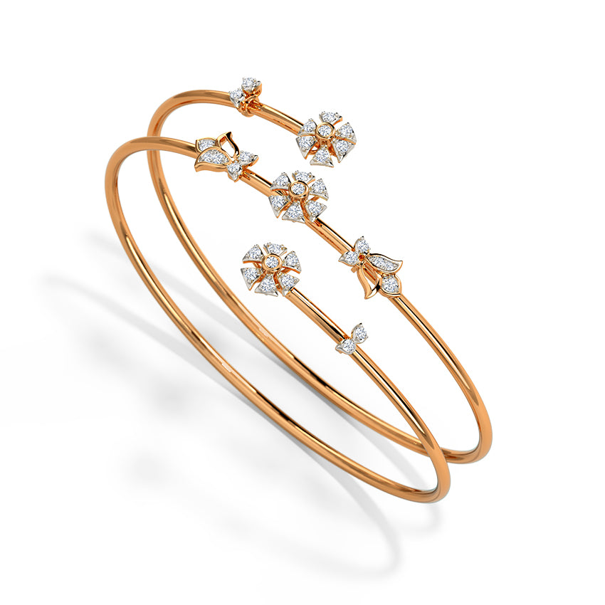 Belleza Spiral Diamond Bracelet