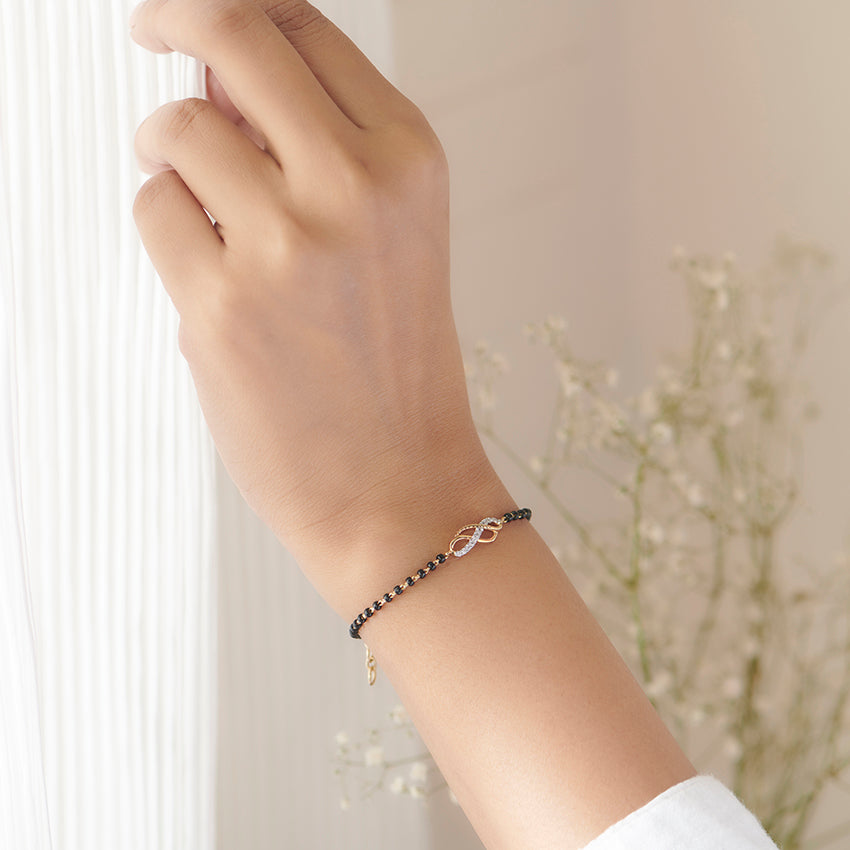 Arden Infinity Diamond Mangalsutra Bracelet