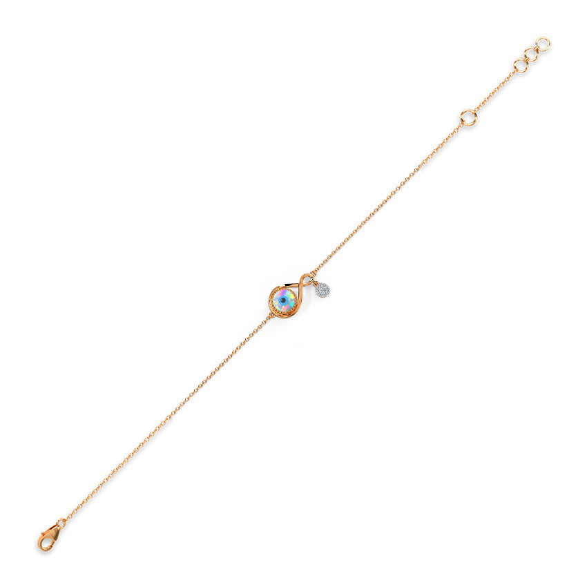 Infinity Evil Eye Chain Bracelet