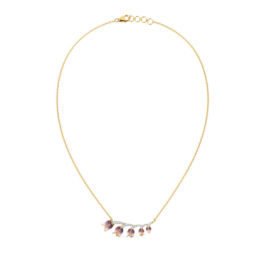 Veronica Tulip Diamond Necklace
