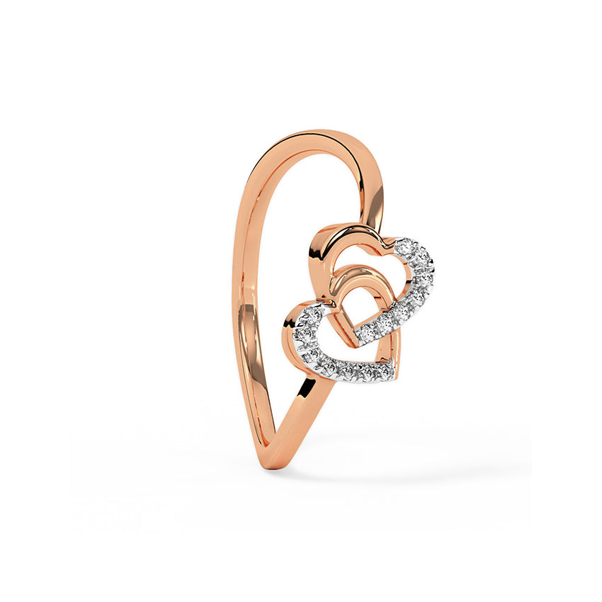 Tangled Heart Diamond Ring