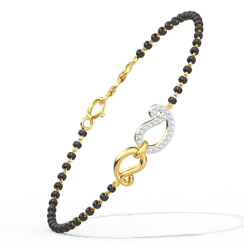 Ishani Diamond Mangalsutra Bracelet
