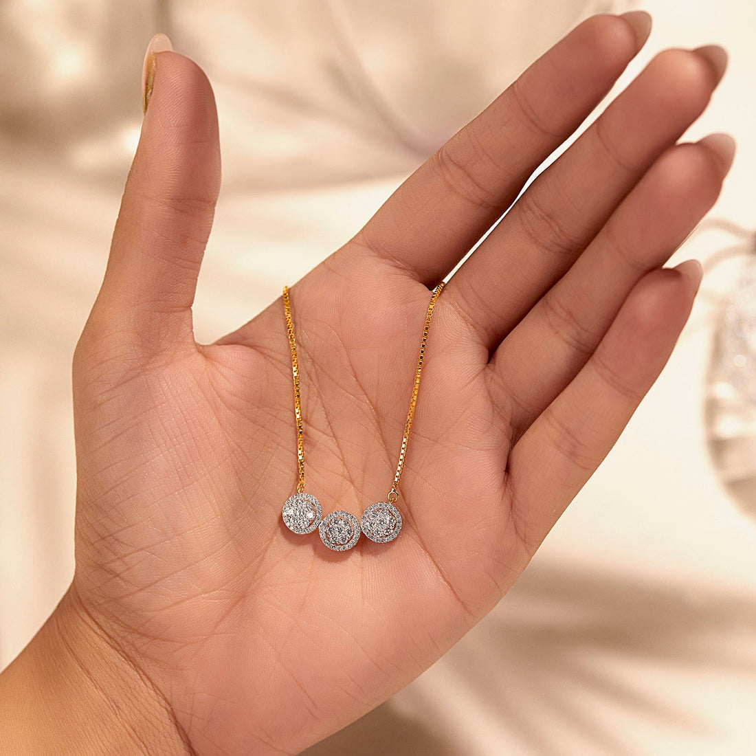 Ashley Seven Stone Diamond Necklace