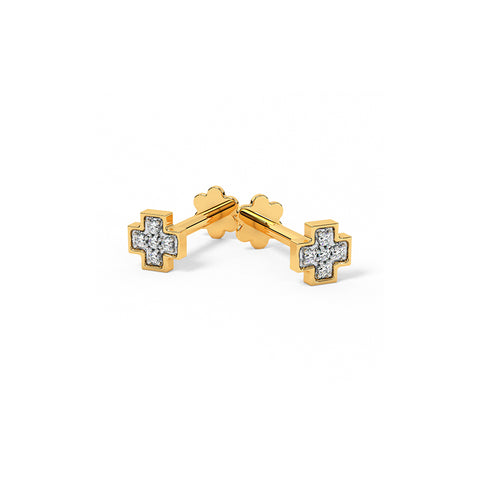 Jewel Multipierce Diamond Stud Earrings