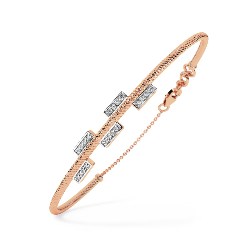 Alexa Diamond Tube Bracelet