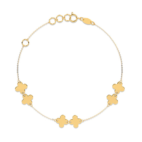 Duo Clover Gold Bracelet