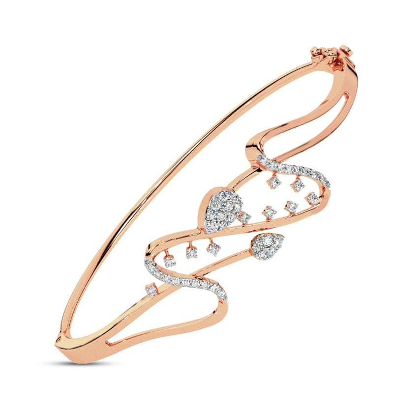 Wave Symphony Diamond Bracelet