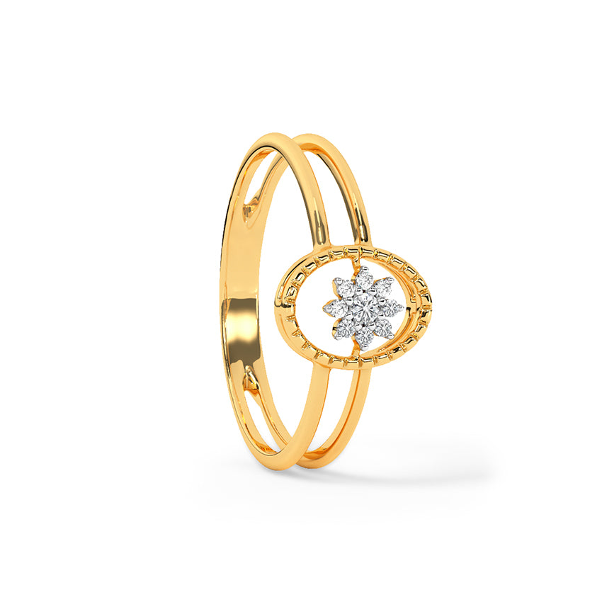 Pleasing Oval Diamond Ring