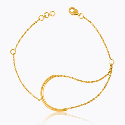 Half Moon 22KT Gold Bracelets