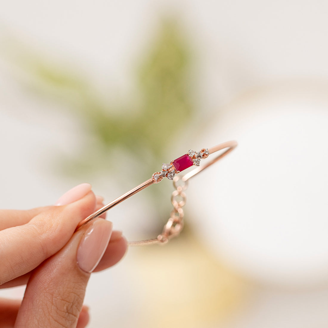 Gardenia Bloom Gemstone Bracelet