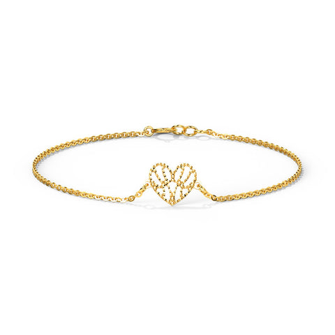 Dreamer Heart Gold Bracelet