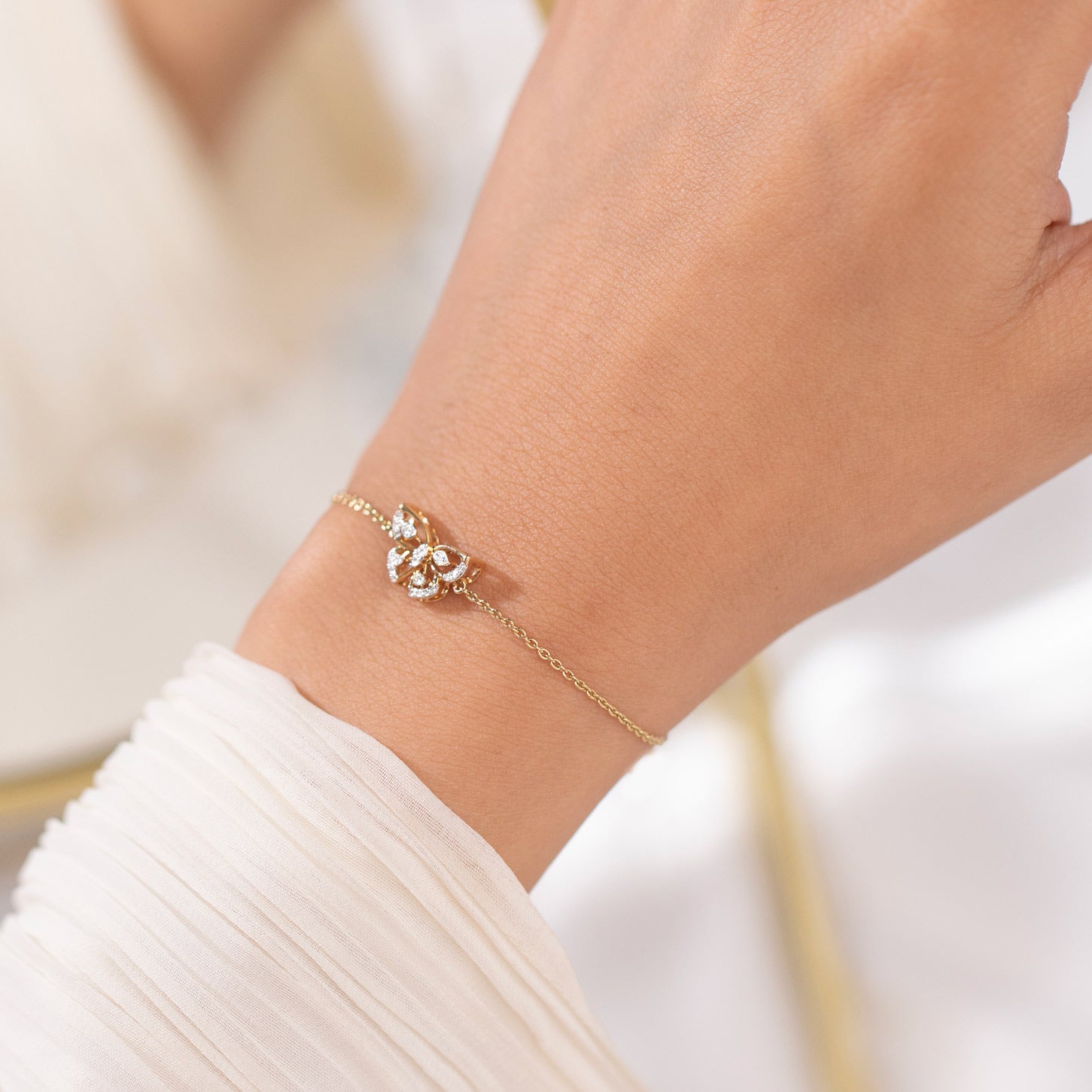 Fluttering Papillon Diamond Bracelet