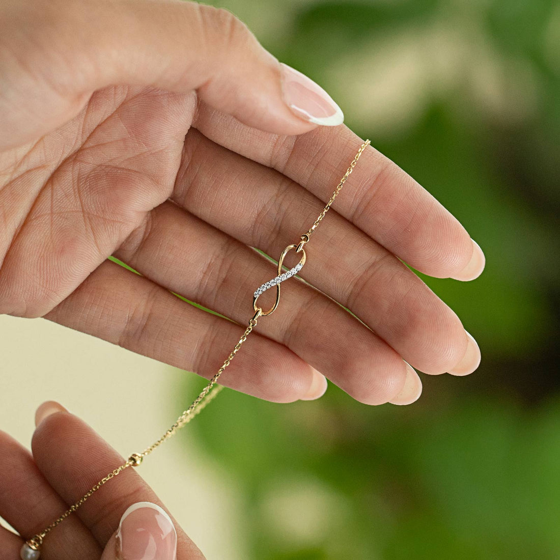 Infinity Adjustable Pearl Bracelet