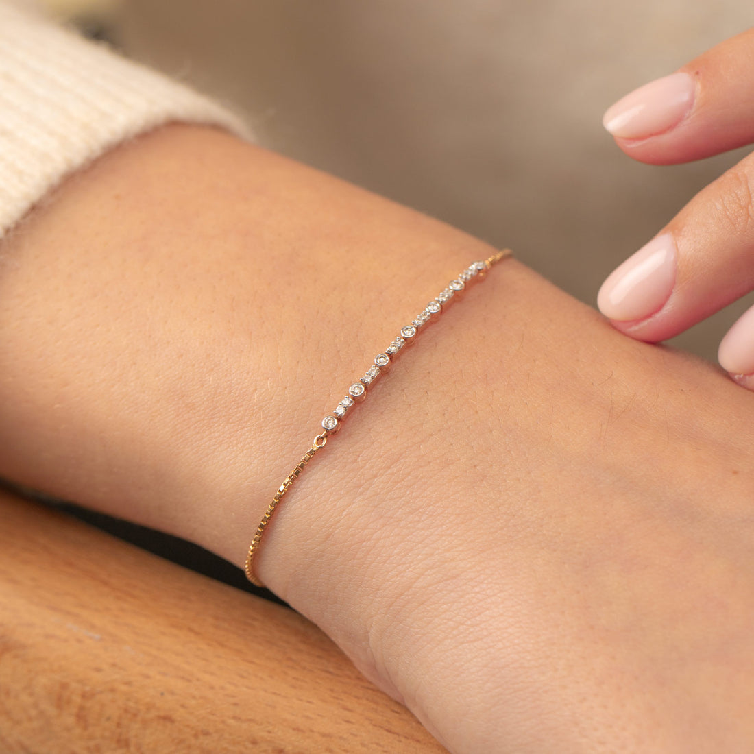 Classic Diamond Adjustable Bracelet
