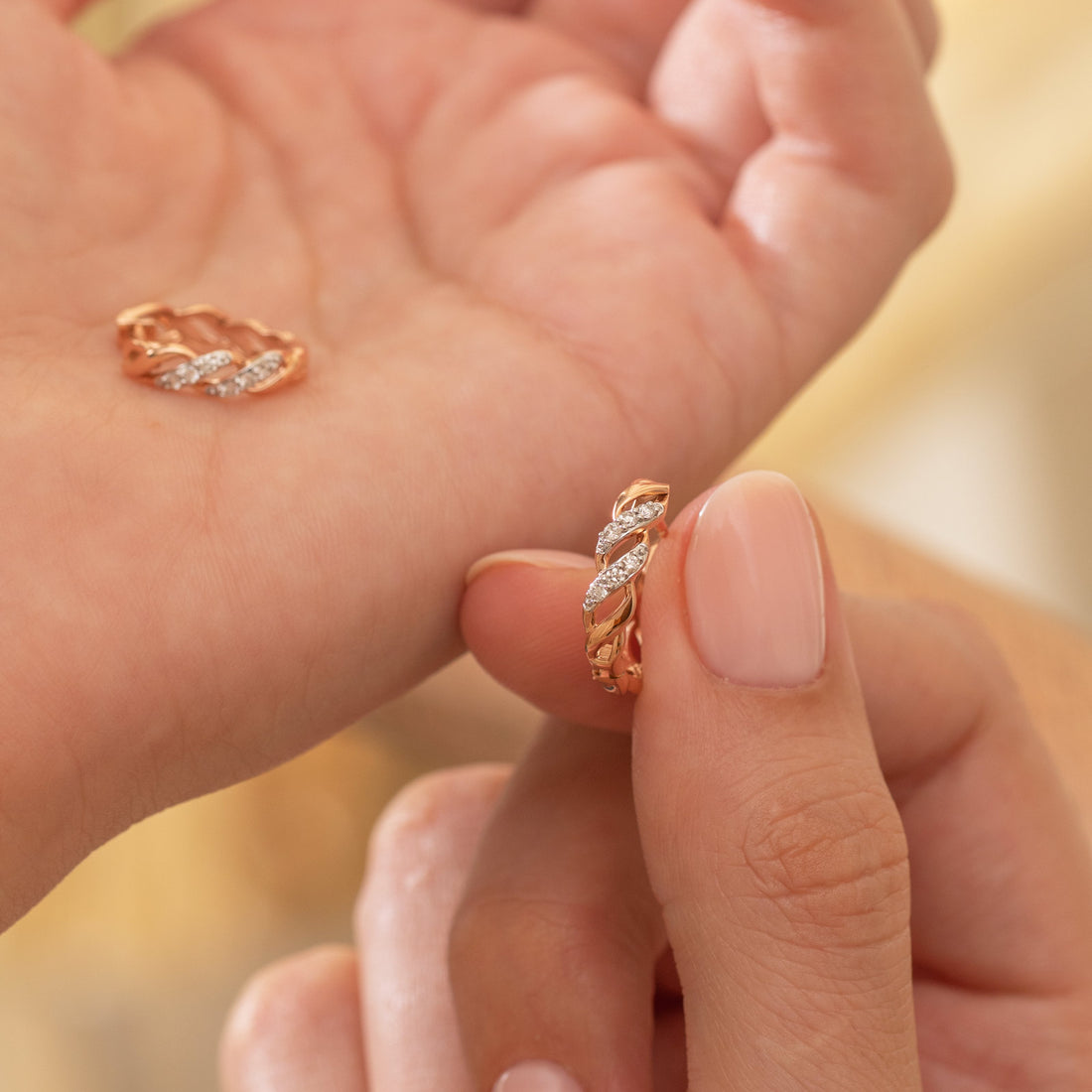 Delaney Twist Hoop Earrings