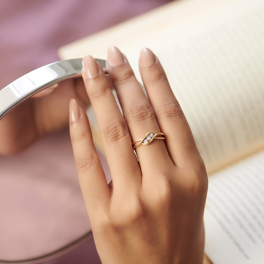 Trio Miracle Plate Diamond Ring