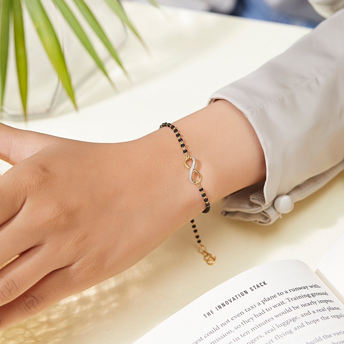 Obi Infinity Diamond Mangalsutra Bracelet