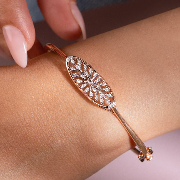 Radiant Roots Diamond Oval Bracelet