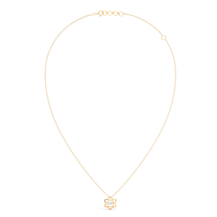 Lily Heartbeat Diamond Necklace