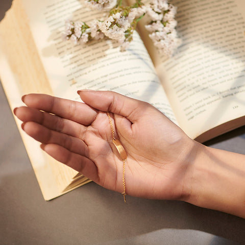 Lani Engrave Baby Gold Bracelet