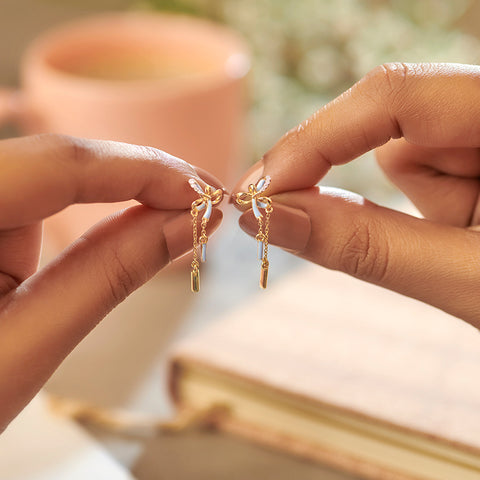 Tassel Dazzle Diamond Drop Earrings