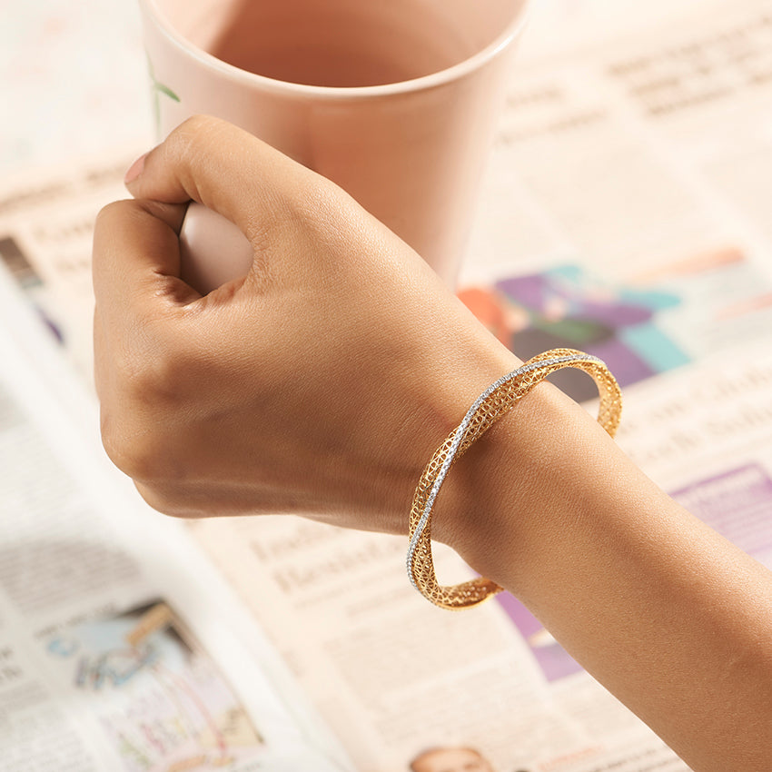 Carol Trellis Diamond Bangle