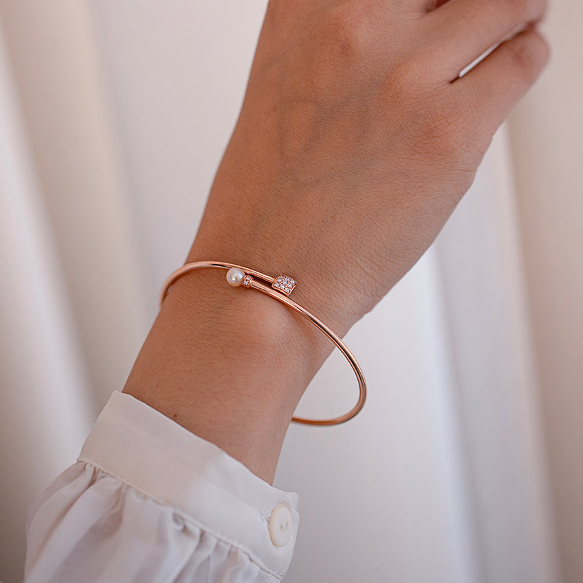 Quad and Pearl Bracelet