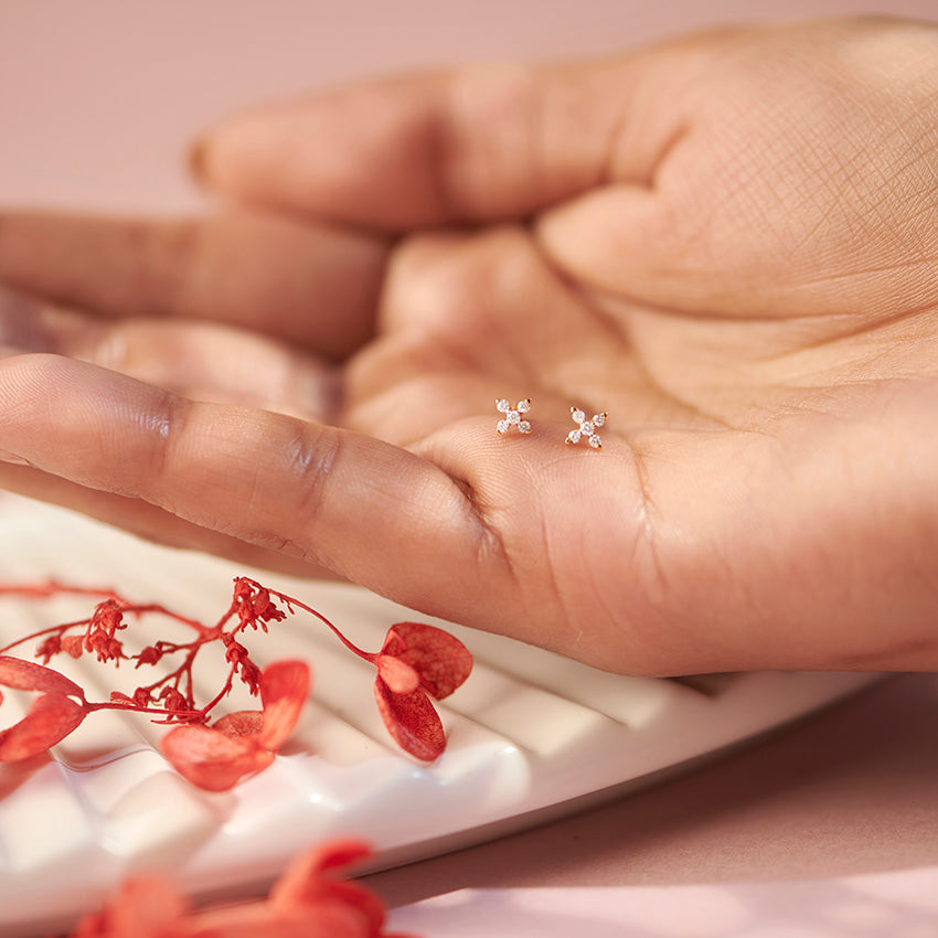 Northstar Diamond Stud Earrings