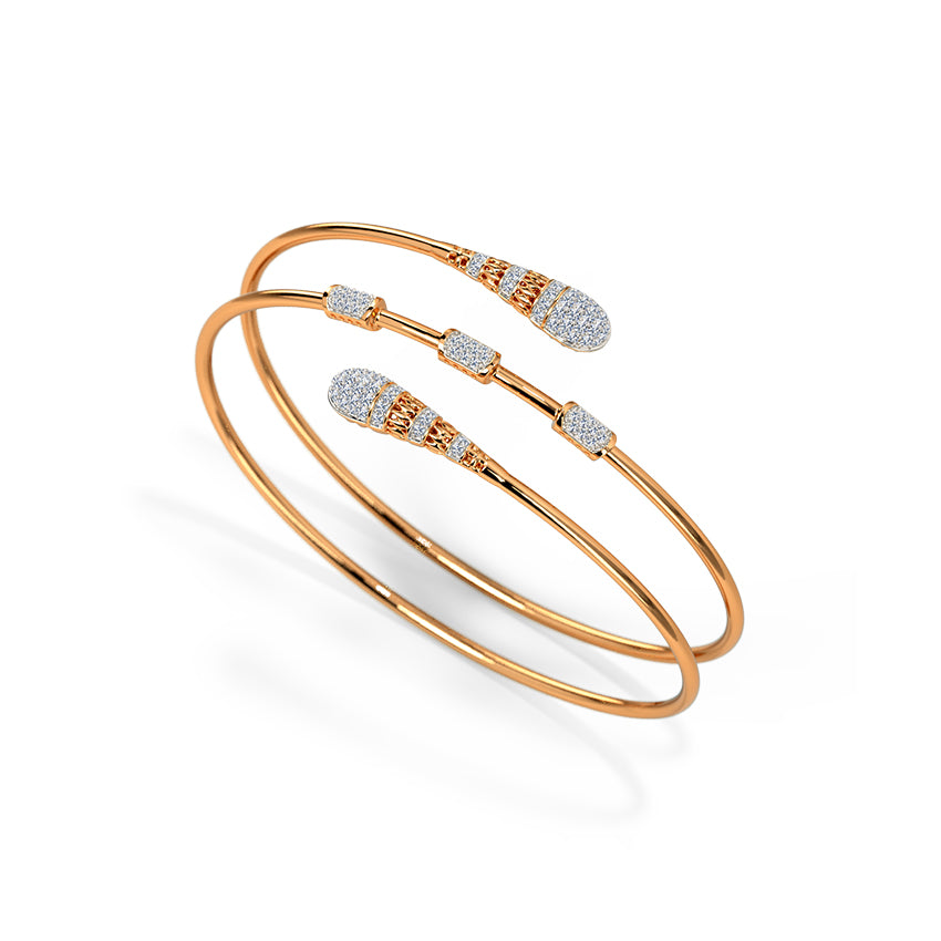 Akansha Spiral Diamond Bracelet