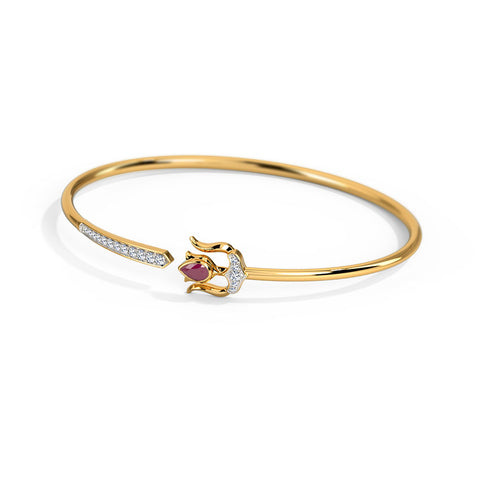 Trishul Kavacha Diamond Bracelet