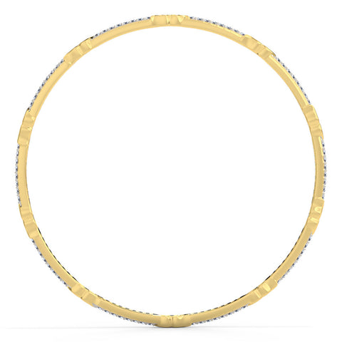 Kaira Paisley Mirror Diamond Bangle