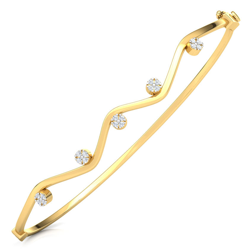 Curvy Cluster Diamond Bracelet