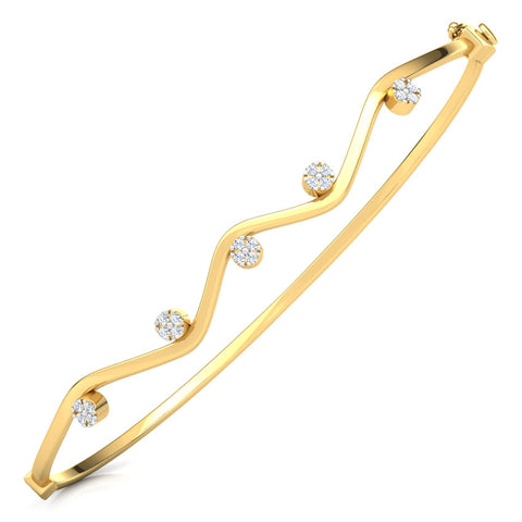 Curvy Cluster Diamond Bracelet