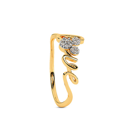 Mickey Mouse Love Diamond Ring