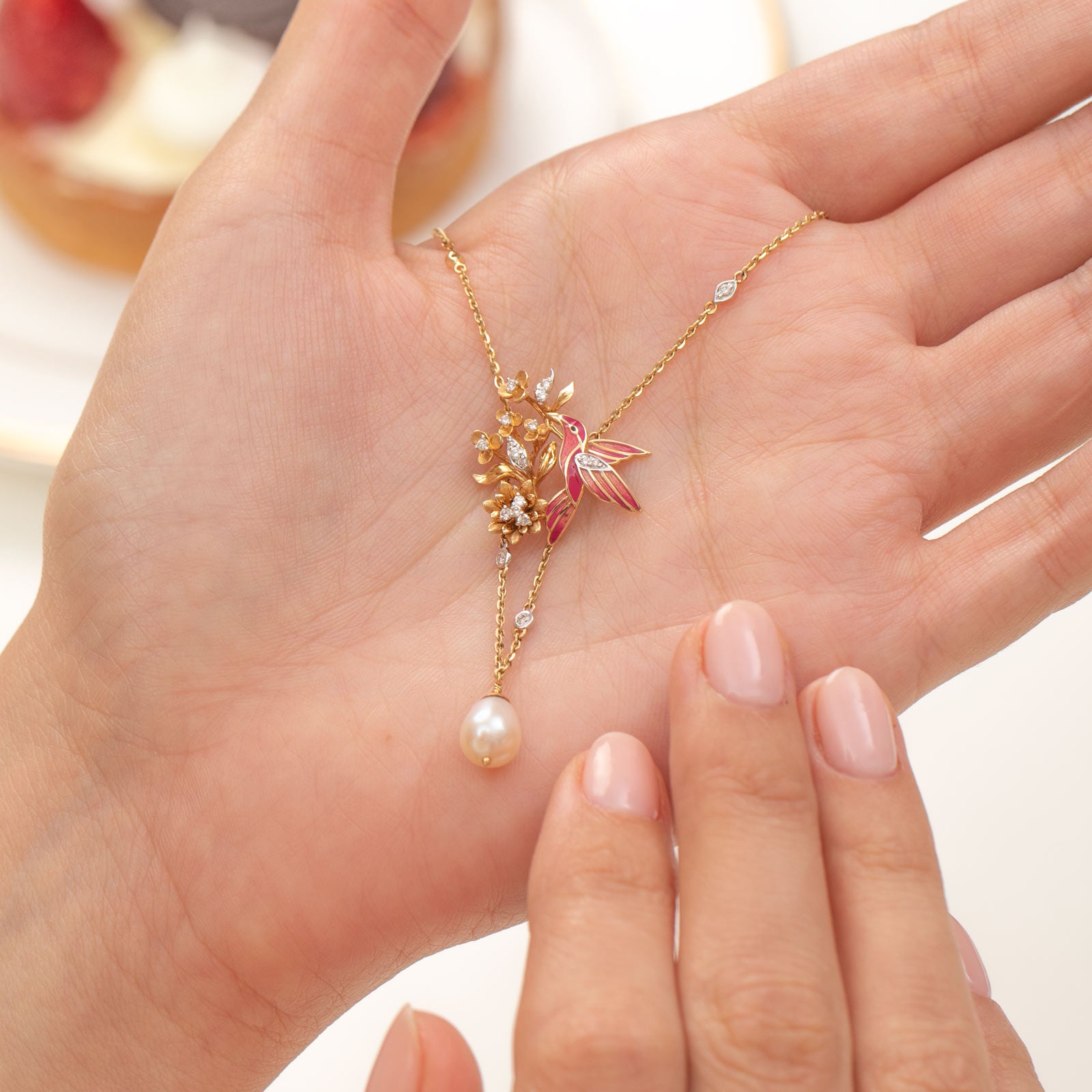 Glorious Wings Diamond Necklace