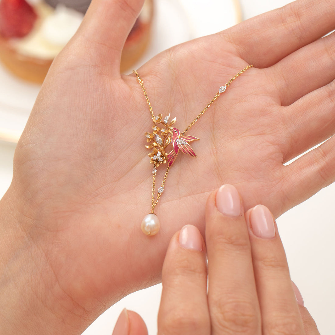 Glorious Wings Diamond Necklace