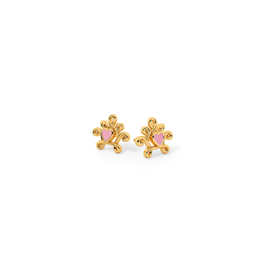 Snow White Heart Earrings