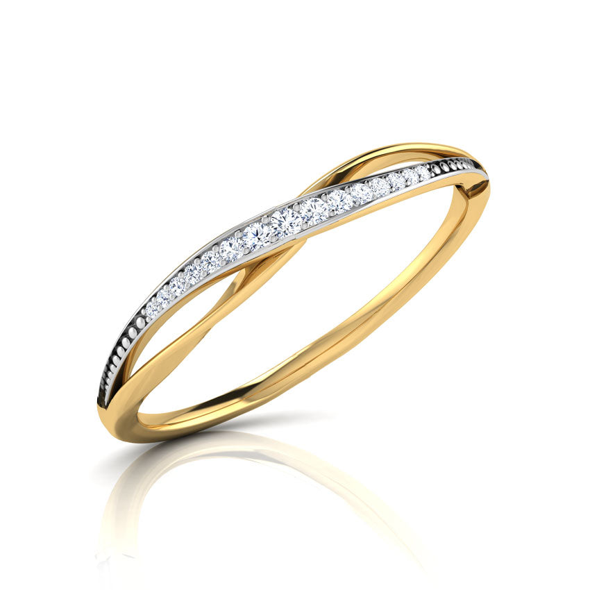 Beryl Overlapping Diamond Ring