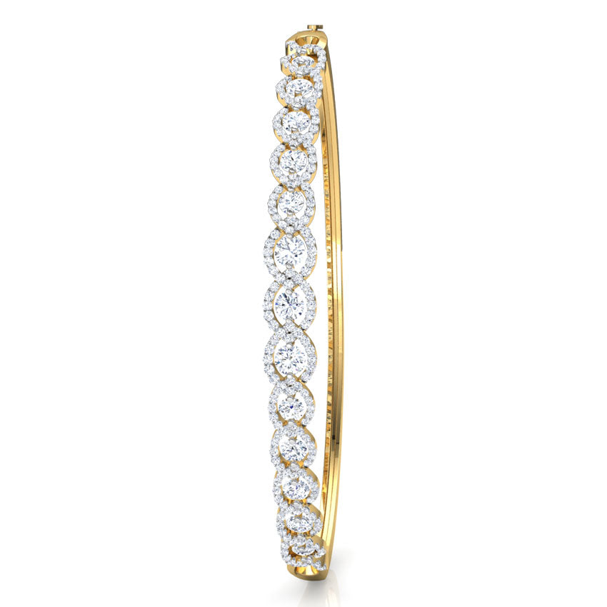 Linear Orb Diamond Bracelet