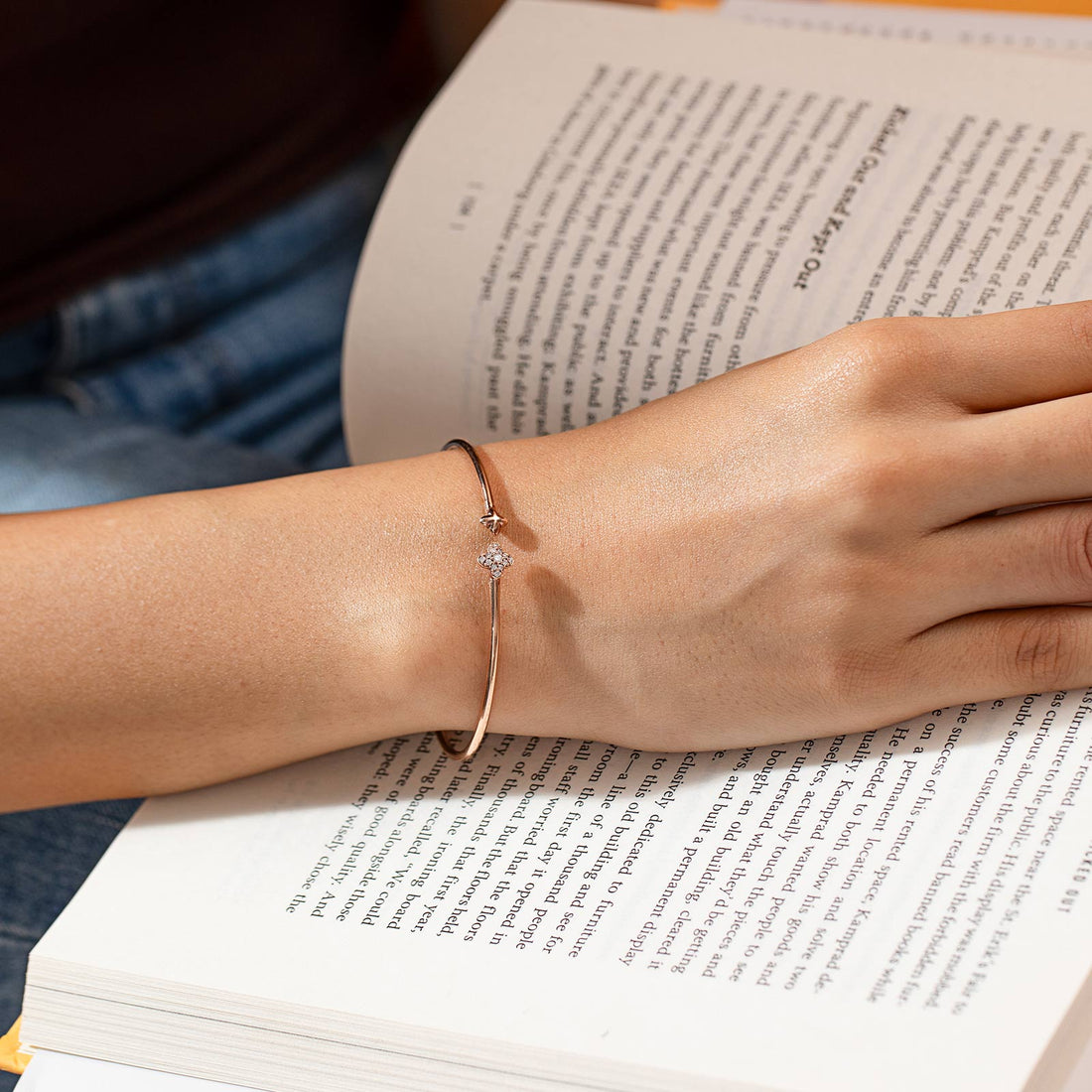 Duo Bud Diamond Bracelet