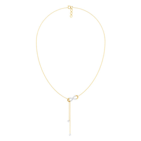 Infinity Love Lariat Diamond Necklace