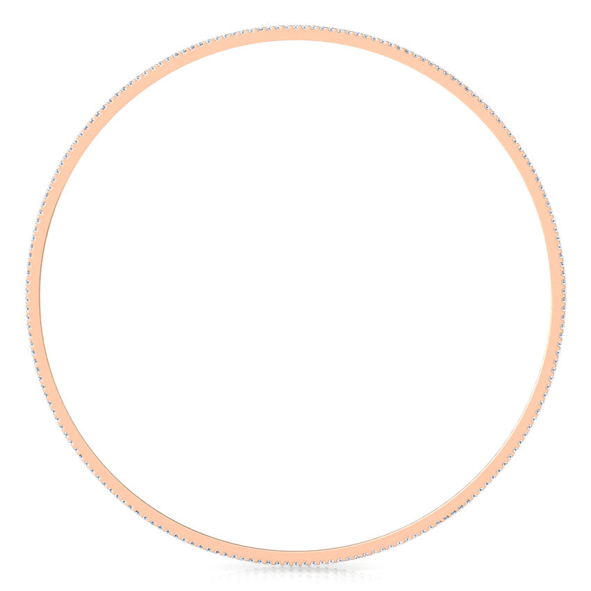 Tri-Tone Diamond Bangle