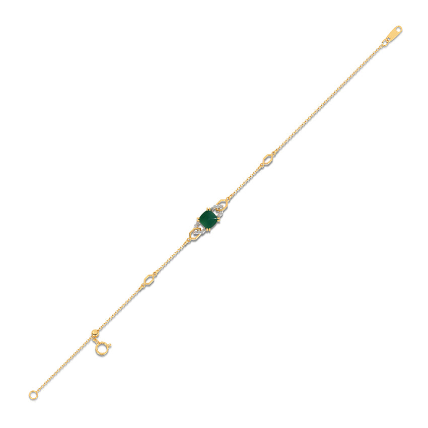 Glitter Gemstone Adjustable Bracelet